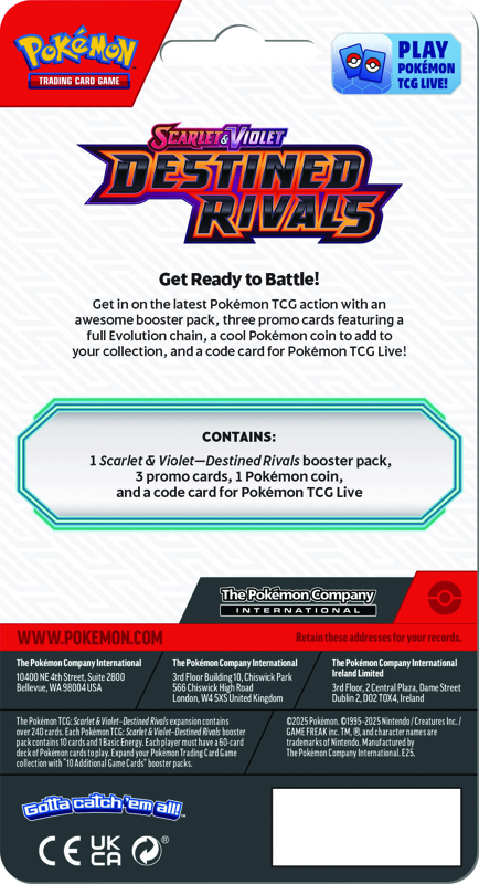 Destined Rivals Premium Blister Pack | Set of Two | Pokemon
