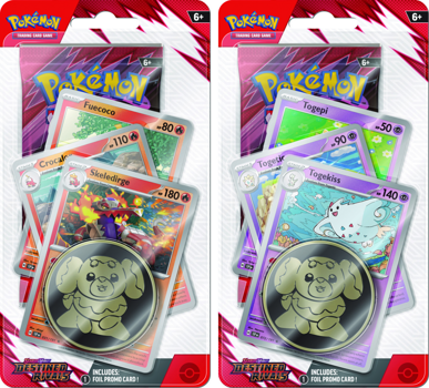 Pokemon Scarlet & Violet Destined Rivals: Premium Checklane Blister Set of Two