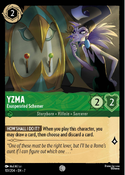 Yzma - Exasperated Schemer single card from Disney Lorcana