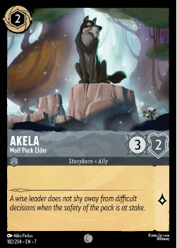 Akela - Wolf Pack Elder single card from Disney Lorcana
