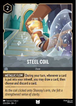 Steel Coil single card from Disney Lorcana