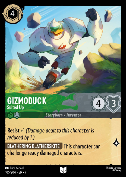 Gizmoduck - Suited Up single card from Disney Lorcana