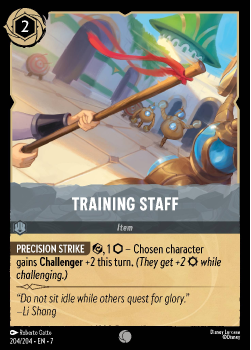 Training Staff single card from Disney Lorcana
