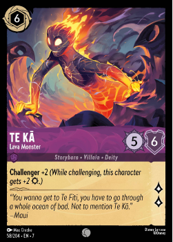 Te KA - Lava Monster single card from Disney Lorcana