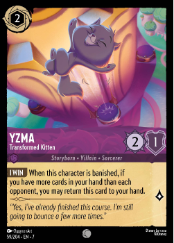 Yzma - Transformed Kitten single card from Disney Lorcana