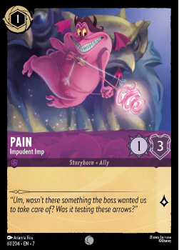 Pain - Impudent Imp single card from Disney Lorcana