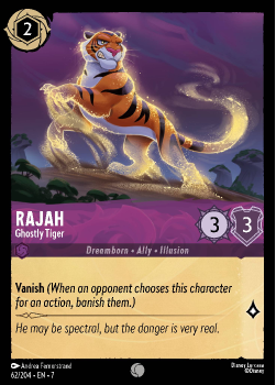 Rajah - Ghostly Tiger single card from Disney Lorcana