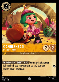 Candlehead - Dedicated Racer single card from Disney Lorcana