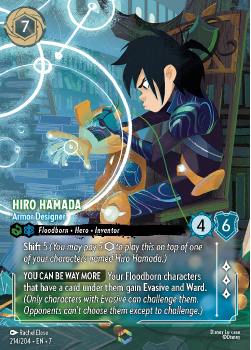 Hiro Hamada - Armor Designer (ENCHANTED RARE) single card from Disney Lorcana