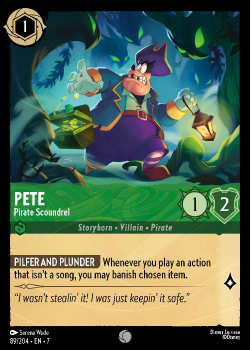 Pete - Pirate Scoundrel single card from Disney Lorcana