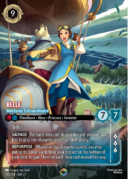 Belle - Mechanic Extraordinaire (ENCHANTED RARE) single card from Disney Lorcana
