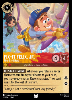 Fix-it Felix, Jr. - Pint-Sized Hero single card from Disney Lorcana