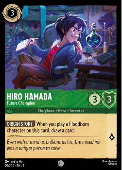 Hiro Hamada - Future Champion single card from Disney Lorcana