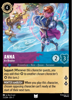 Anna - Ice Breaker single card from Disney Lorcana