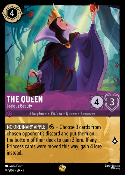The Queen - Jealous Beauty (FOIL) single card from Disney Lorcana