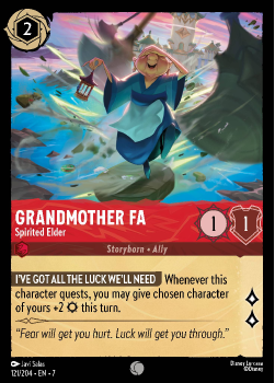 Grandmother Fa - Spirited Elder single card from Disney Lorcana