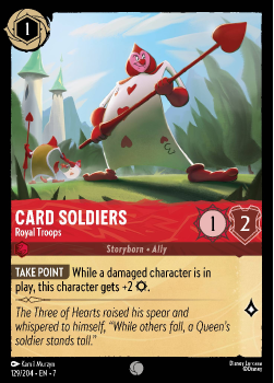 Card Soldiers - Royal Troops single card from Disney Lorcana