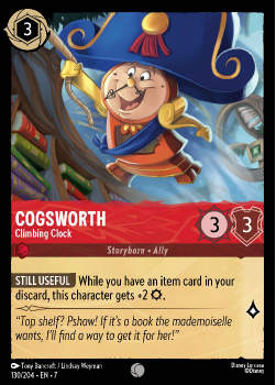 Cogsworth - Climbing Clock single card from Disney Lorcana