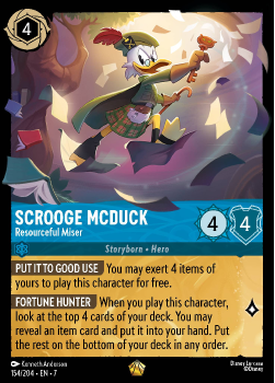 Scrooge McDuck - Resourceful Miser single card from Disney Lorcana
