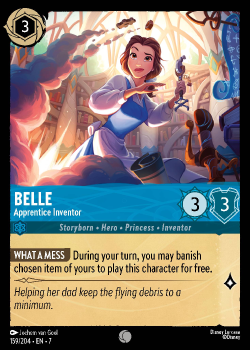 Belle - Apprentice Inventor (FOIL) single card from Disney Lorcana