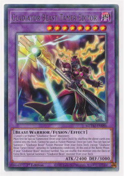 Gladiator Beast Tamer Editor (Rare) single card from Yu-Gi-Oh!