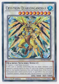 Crystron Quariongandrax (Rare) single card from Yu-Gi-Oh!