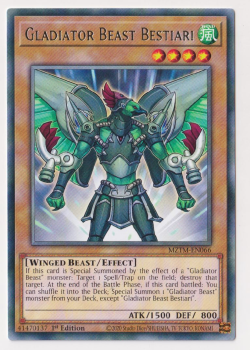 Gladiator Beast Bestiari (Rare) single card from Yu-Gi-Oh!