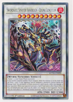 Swordsoul Sinister Sovereign - Qixing Longyuan (Rare) single card from Yu-Gi-Oh!