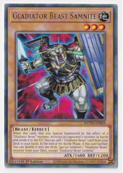 Gladiator Beast Samnite (Rare) single card from Yu-Gi-Oh!