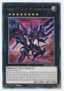 Number 107: Galaxy-Eyes Tachyon Dragon (Rare) single card from Yu-Gi-Oh!