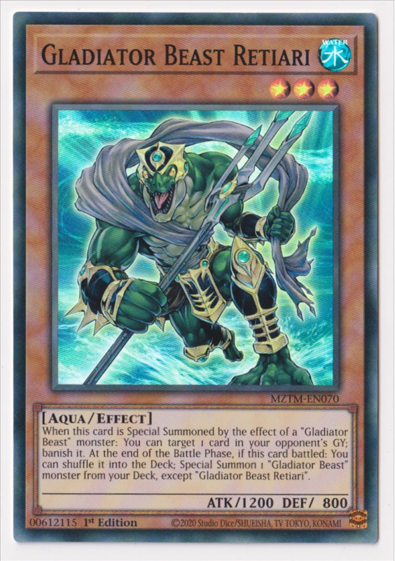 Gladiator Beast Retiari (Super Rare) : MZTM-EN070 - Yu-Gi-Oh! Single Card