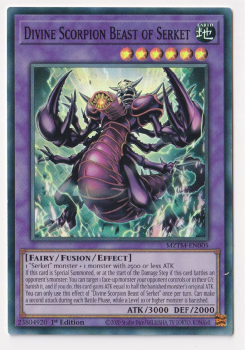 Divine Scorpion Beast of Serket (Super Rare) single card from Yu-Gi-Oh!