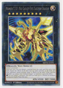 Number C107: Neo Galaxy-Eyes Tachyon Dragon (Rare) single card from Yu-Gi-Oh!