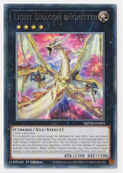 Light Dragon @Ignister (Rare) single card from Yu-Gi-Oh!