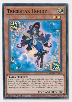 Trickstar Hoody (Super Rare) single card from Yu-Gi-Oh!
