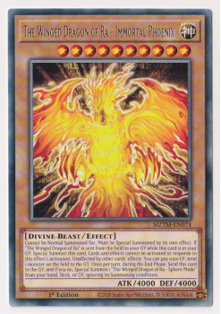 The Winged Dragon of Ra - Immortal PhoenixRare single card from Yu-Gi-Oh!