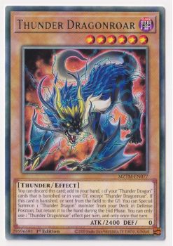 Thunder Dragonroar (Rare) single card from Yu-Gi-Oh!