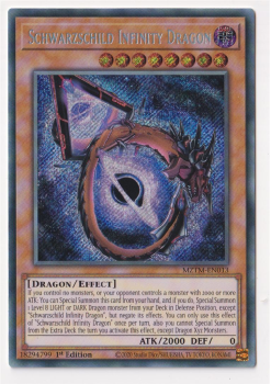 Schwarzschild Infinity Dragon (Secret Rare) single card from Yu-Gi-Oh!