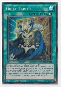 Grief Tablet (Super Rare) single card from Yu-Gi-Oh!