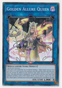Golden Allure Queen (Super Rare) single card from Yu-Gi-Oh!