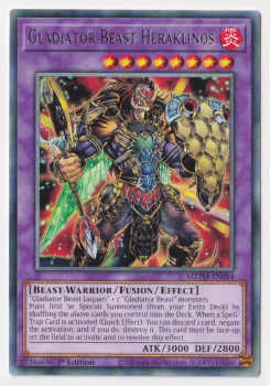 Gladiator Beast Heraklinos (Rare) single card from Yu-Gi-Oh!