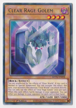 Clear Rage Golem (Rare) single card from Yu-Gi-Oh!