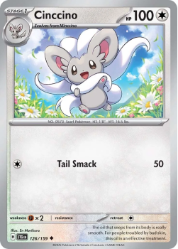 Cinccino single card from Pokemon