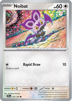 Noibat single card from Pokemon 