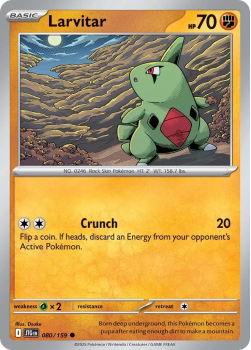 Larvitar single card from Pokemon