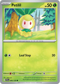 Petilil single card from Pokemon 