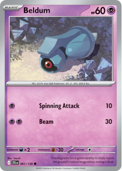 Beldum single card from Pokemon