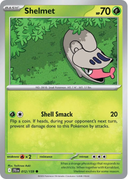 Shelmet single card from Pokemon