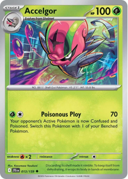 Accelgor single card from Pokemon