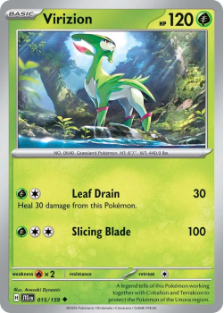 Virizion single card from Pokemon 